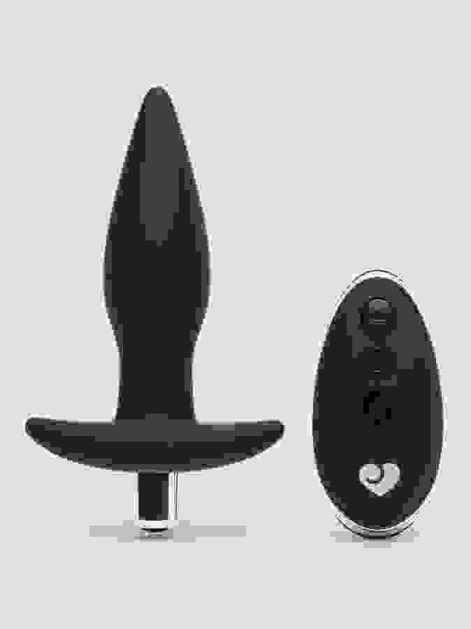 Lovehoney Booty Shaker 10 Function Remote Control Vibrating Butt Plug, Black, hi-res